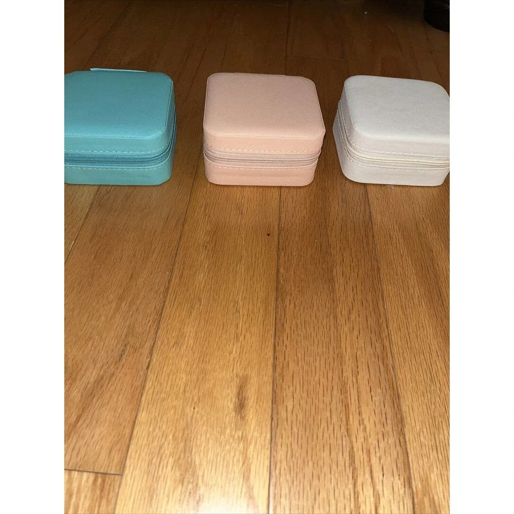 Portable Travel Jewelry Box Faux Leather Jewelry Case Storage US